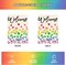 Love Hearts Rainbow Pride Garden Flag – 12×18 Inch Double-Sided LGBTQ+ Equality Yard & Outdoor Flag
